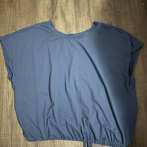 Casual Blue Short Sleeve Top EUC like new